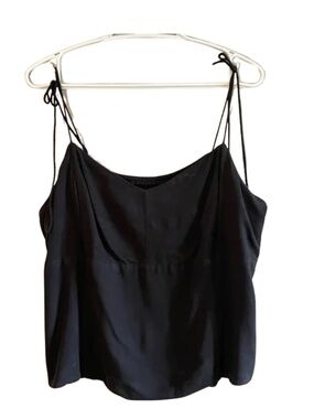 4/$20➡️ Old Navy Black Tie-Strap Cropped Tank Smocked Back – Plus Size 2X EUC